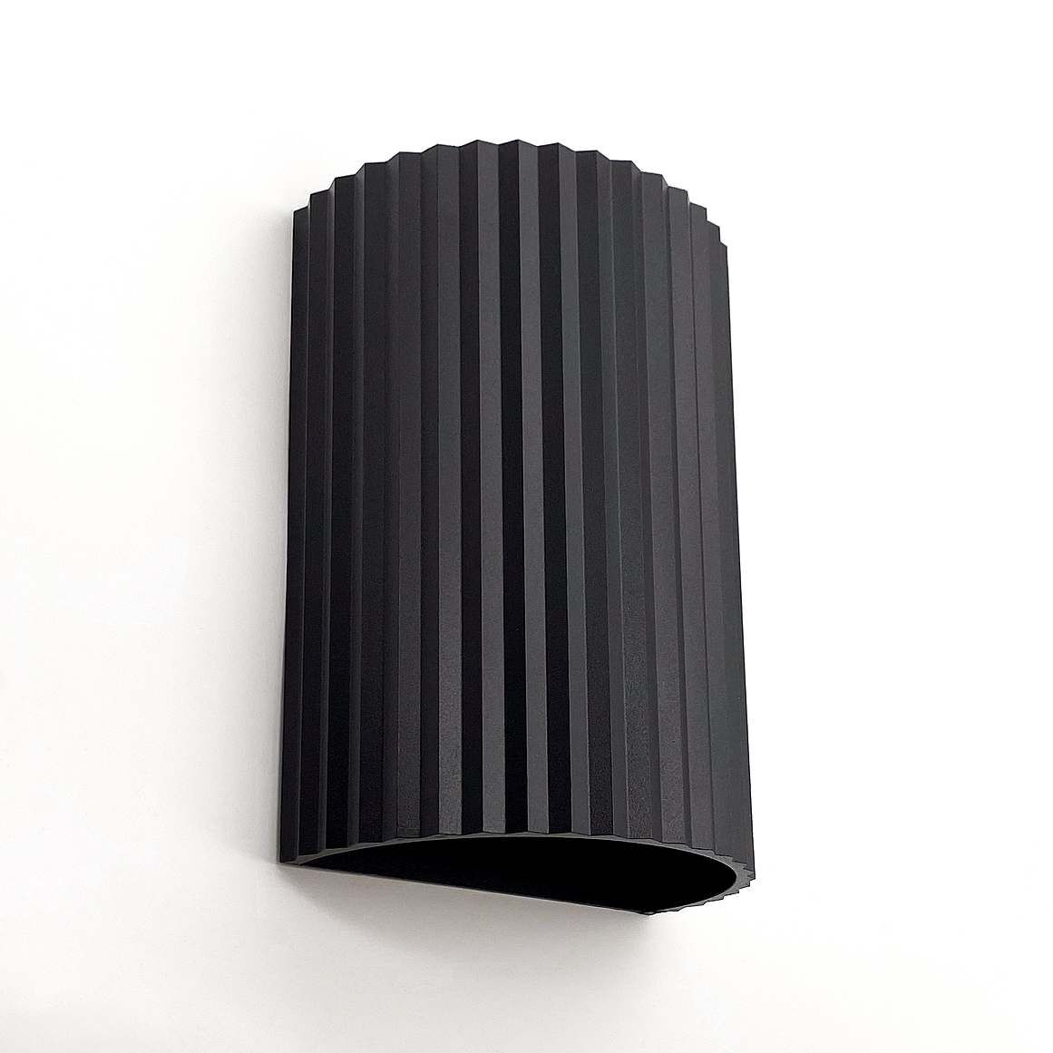 Ribbed Edge Half black