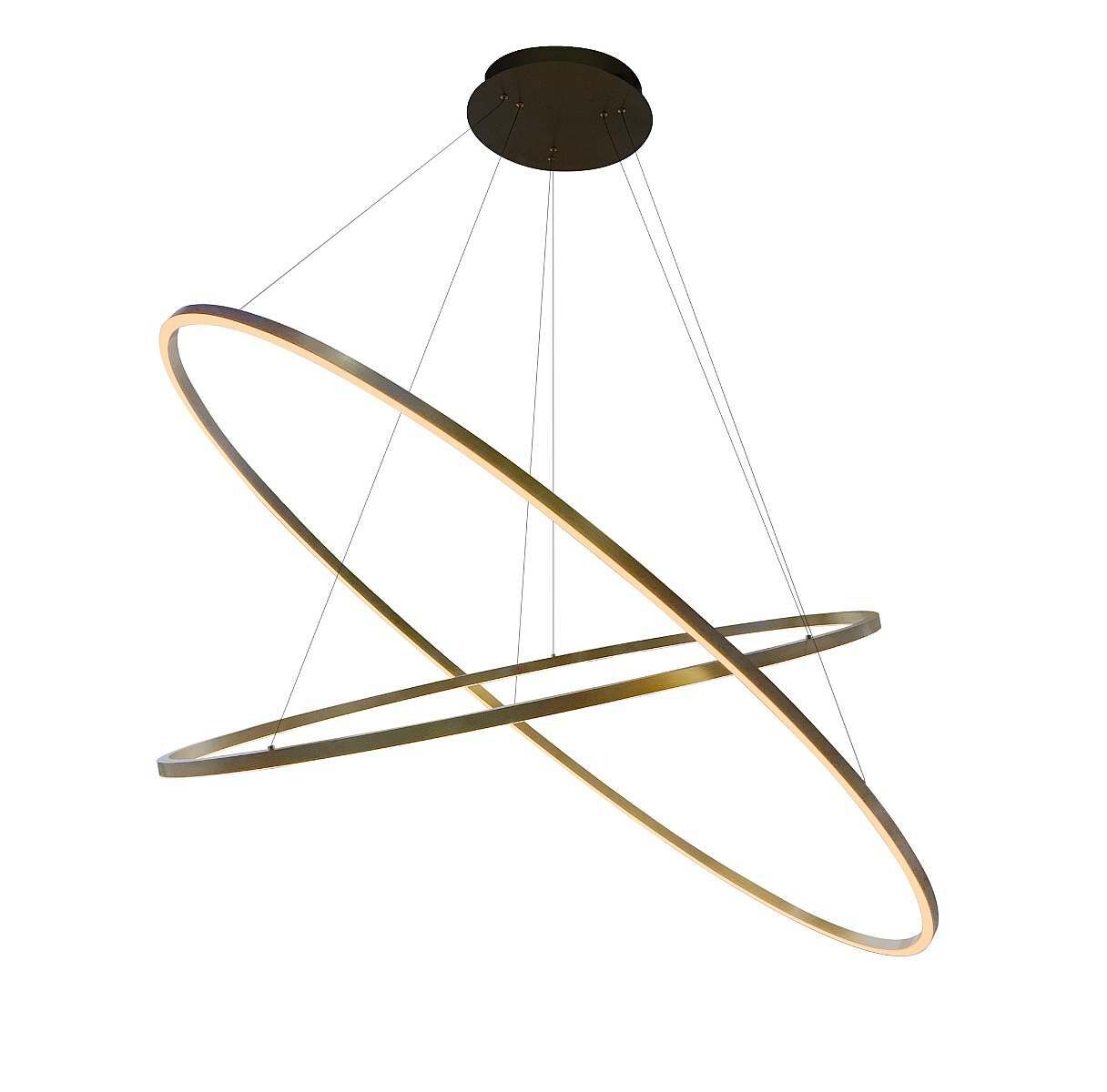 Oval 2 Pendant gold